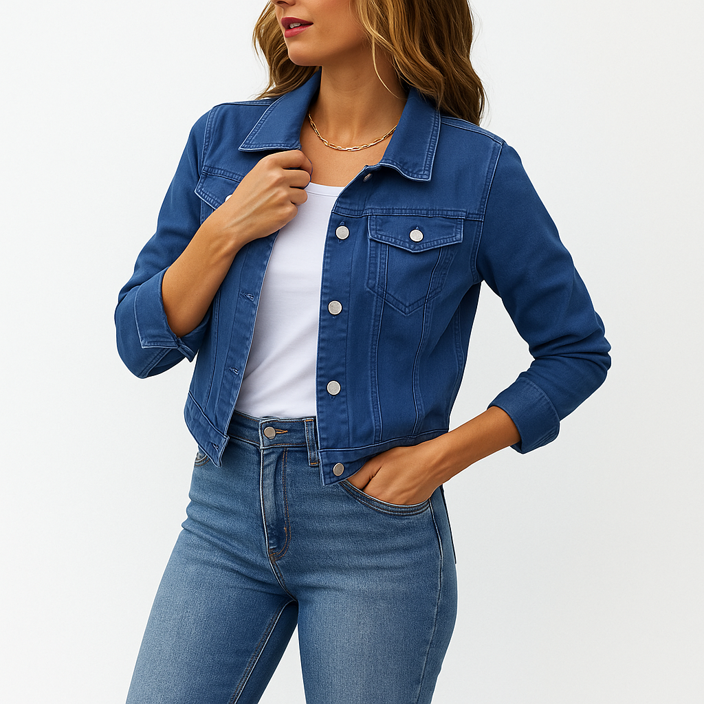 Aurora | Women Button Winter Denim Jacket