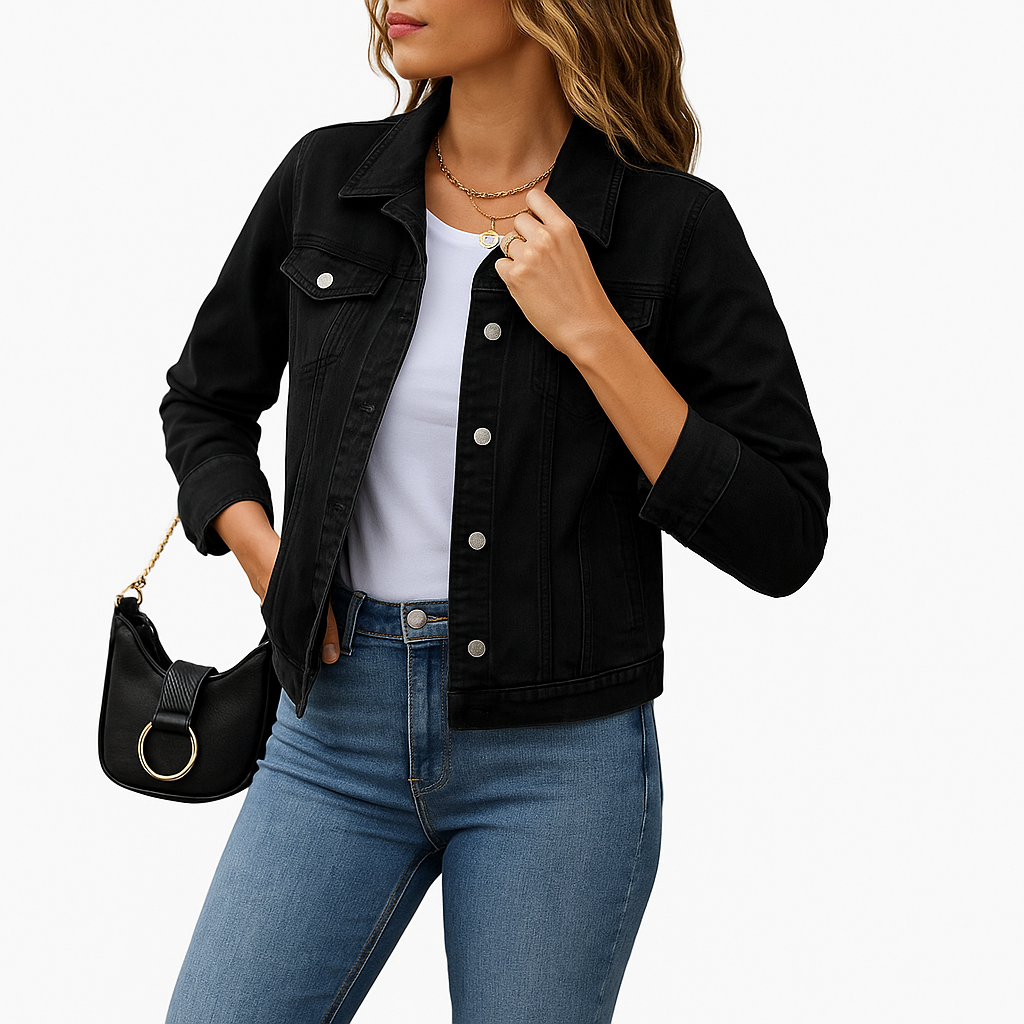 Aurora | Women Button Winter Denim Jacket