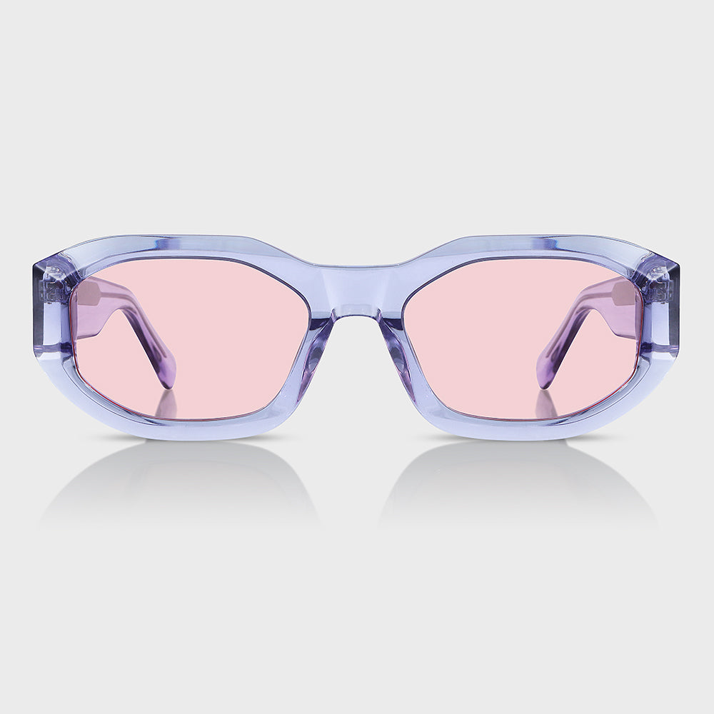 Unisex Rectangular UV400 Fashion Sunglasses with Acetate Frame