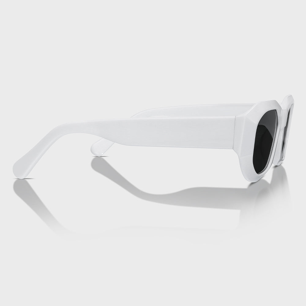 White Acetate UV400 Unisex Fashion Sunglasses – Full Protection