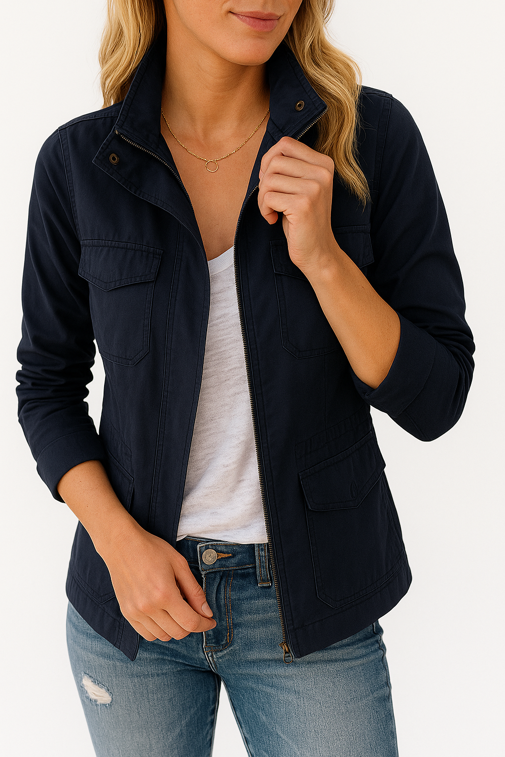 Anna | Winter Women’s Utility Jacket with Zipper