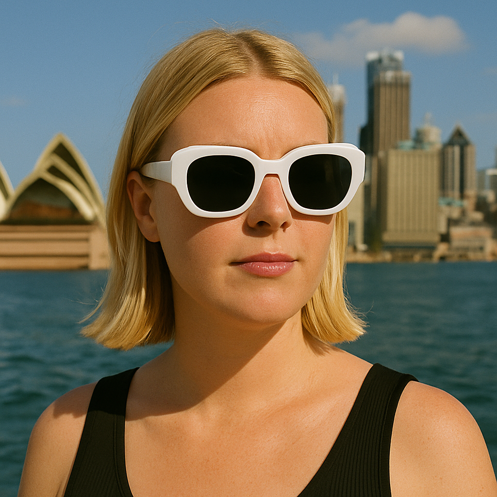 White Acetate UV400 Unisex Fashion Sunglasses – Full Protection