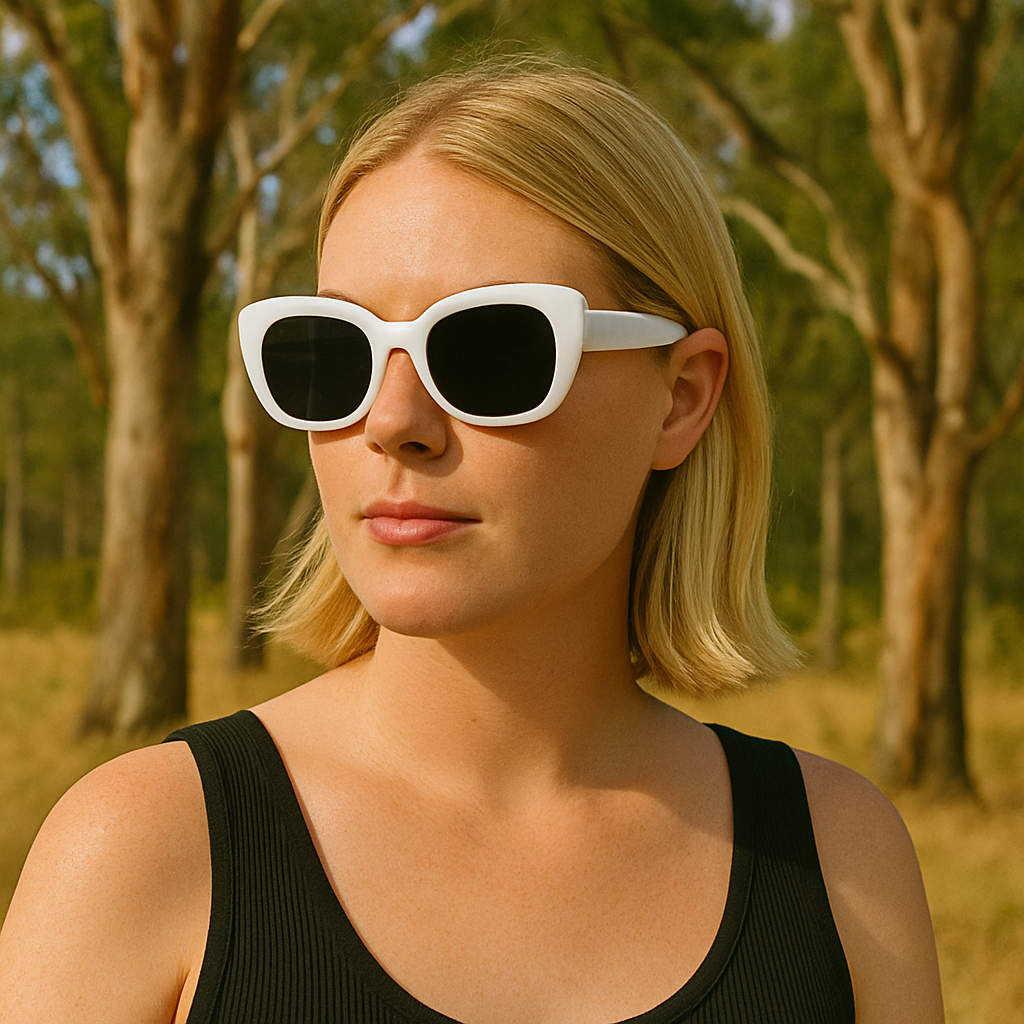 White Acetate UV400 Unisex Fashion Sunglasses – Full Protection