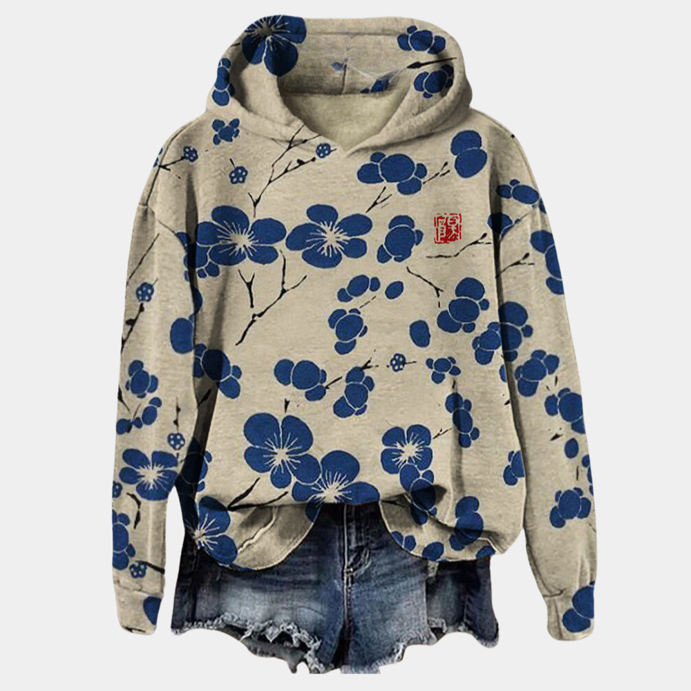 Bonnie | Winter Women’s Floral Sweater Hoodie