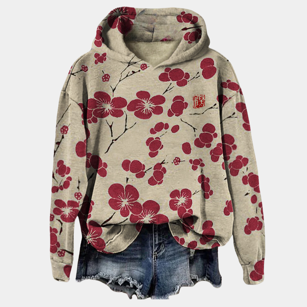 Bonnie | Winter Women’s Floral Sweater Hoodie