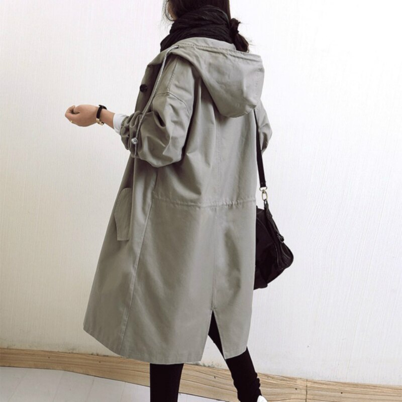 Julia | Hooded Long Coat with Pockets