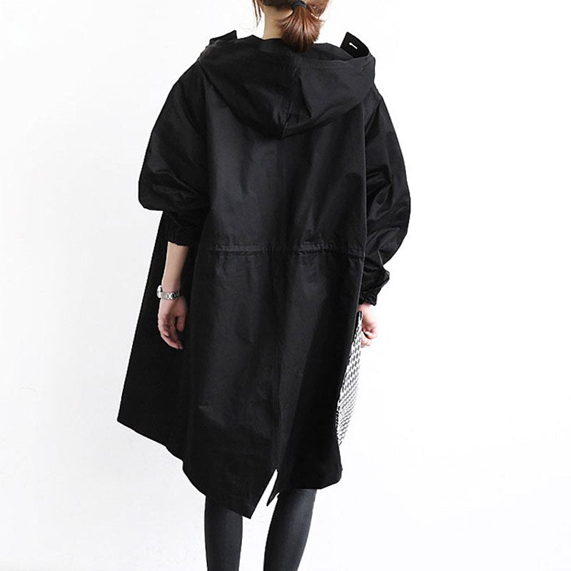 Julia | Hooded Long Coat with Pockets
