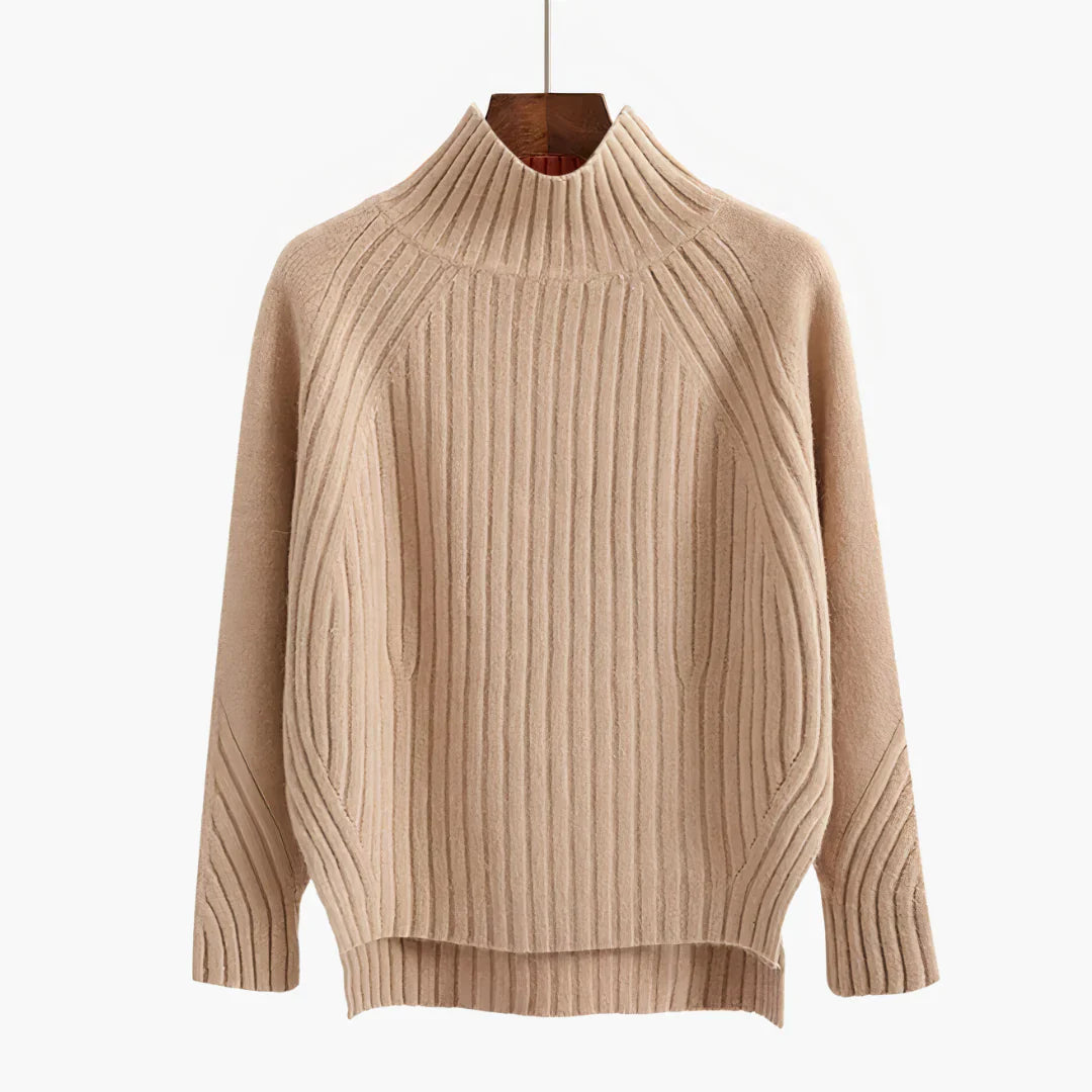 Chloe | Winter Women’s Ribbed Turtleneck Sweater