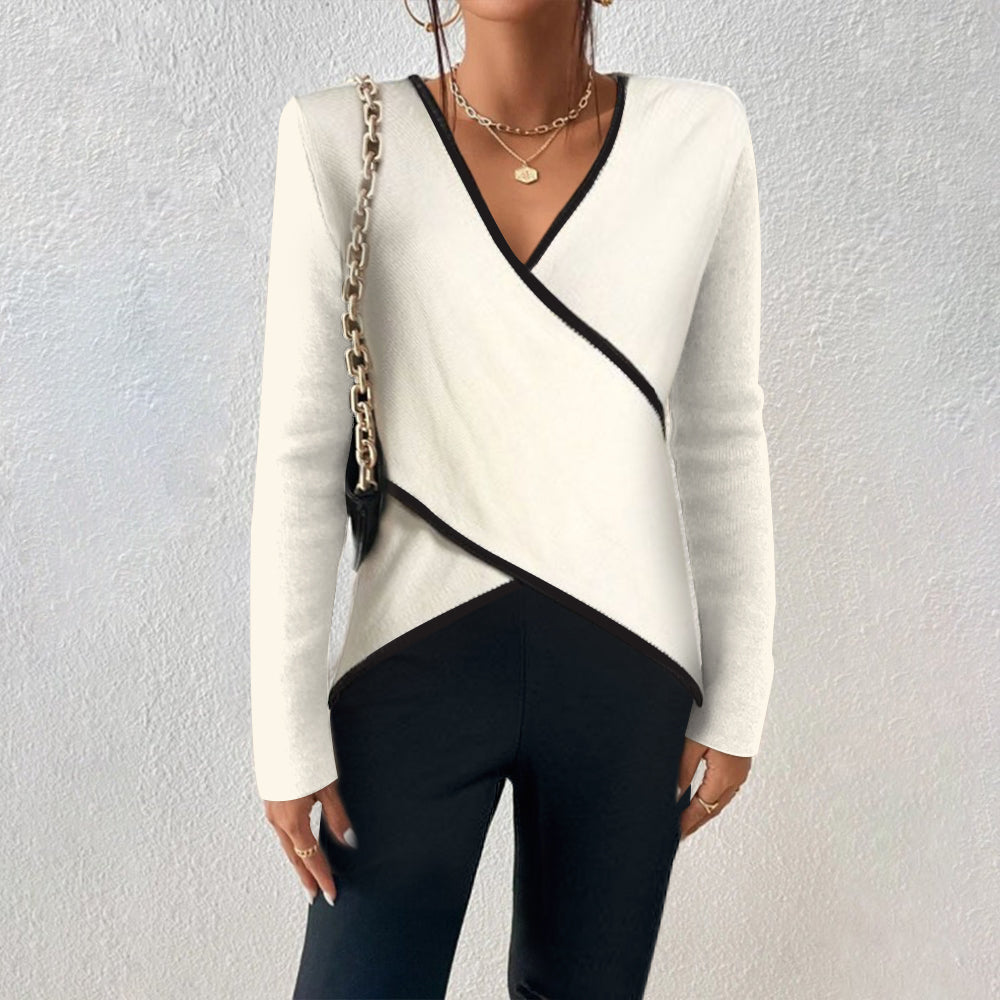 Nicole | Women's Winter Sweater with Wrap Detail