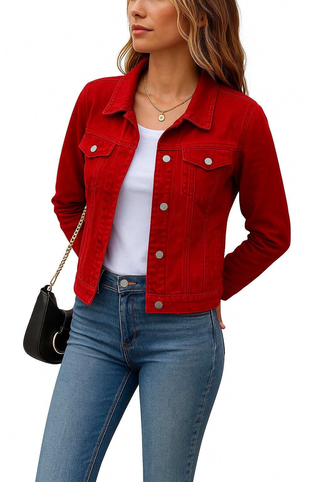 Aurora | Women Button Winter Denim Jacket