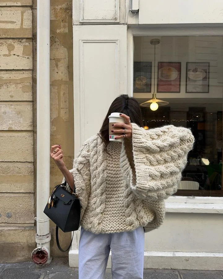 Grace | Cable Knit Sweater with Long Sleeves