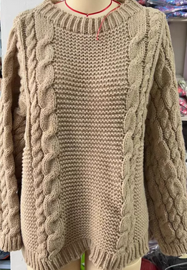 Grace | Cable Knit Sweater with Long Sleeves
