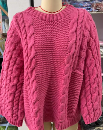 Grace | Cable Knit Sweater with Long Sleeves