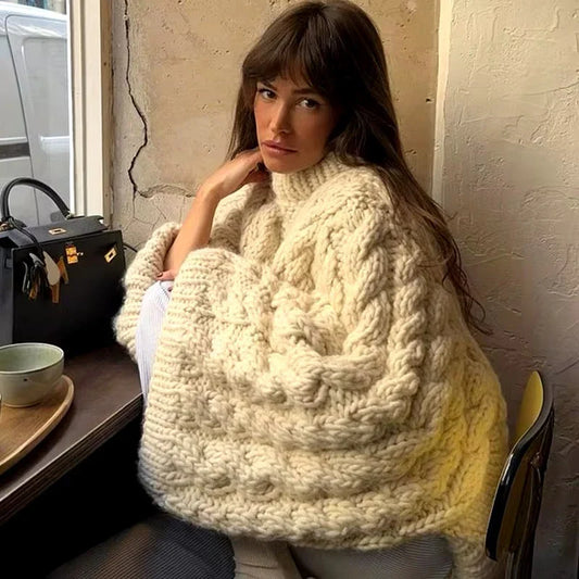 Grace | Cable Knit Sweater with Long Sleeves
