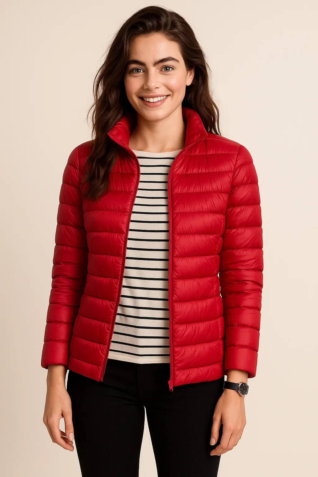 Jade | Puffer Jacket with Zipper and Pockets