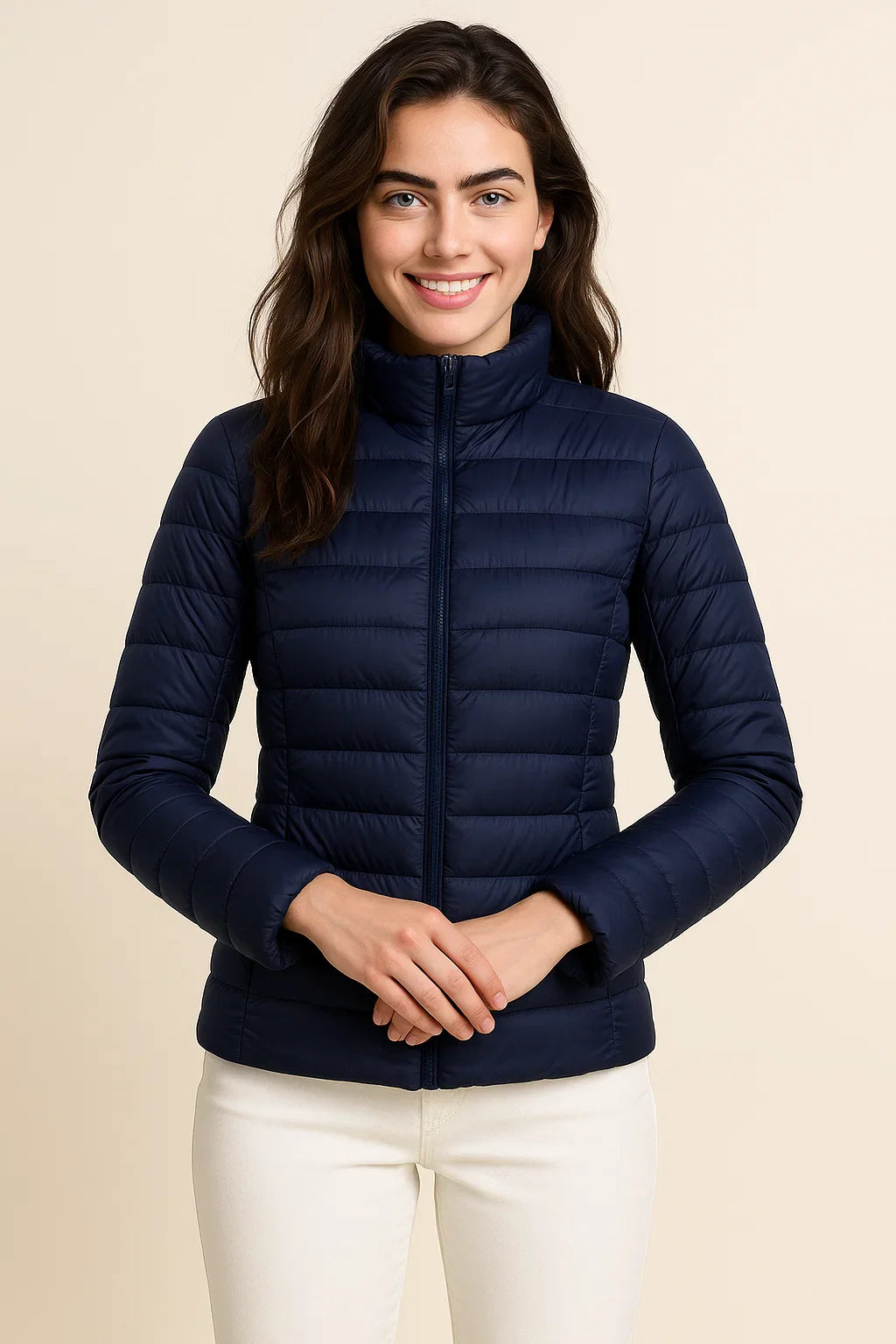 Jade | Puffer Jacket with Zipper and Pockets