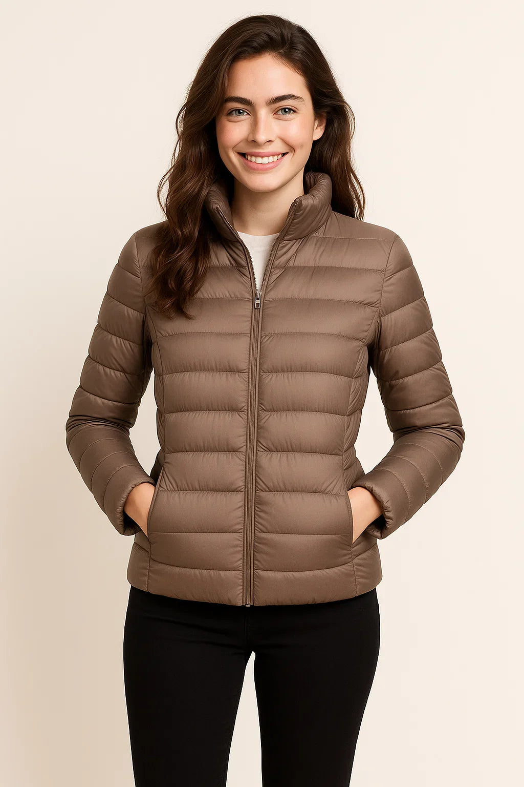 Jade | Puffer Jacket with Zipper and Pockets