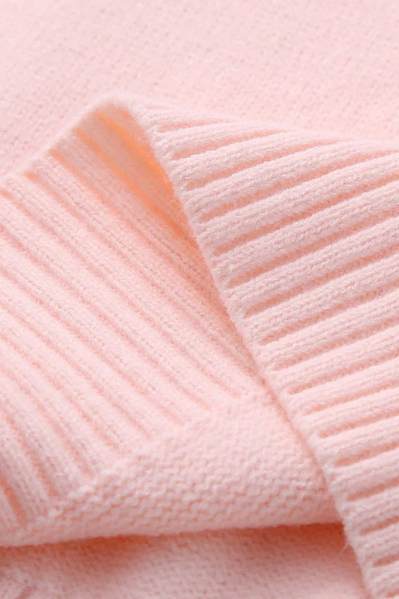 Jade | Oversized Knit Sweater with Ribbed Cuffs