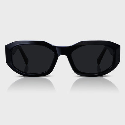 Black Acetate UV400 Unisex Sunglasses for Travel & Daily Wear