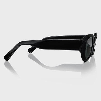 Black Acetate UV400 Unisex Sunglasses for Travel & Daily Wear