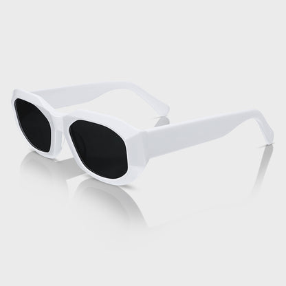 White Acetate UV400 Unisex Fashion Sunglasses – Full Protection