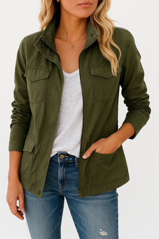 Anna | Winter Women’s Utility Jacket with Zipper