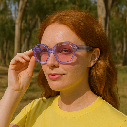 Unisex Rectangular UV400 Fashion Sunglasses with Acetate Frame