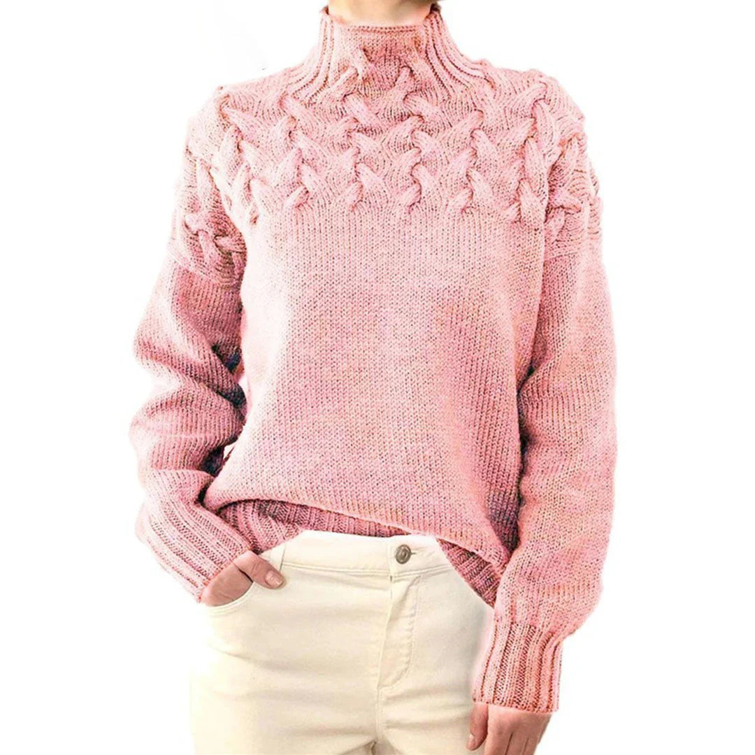Dakota | Knitted Sweater with High Neck
