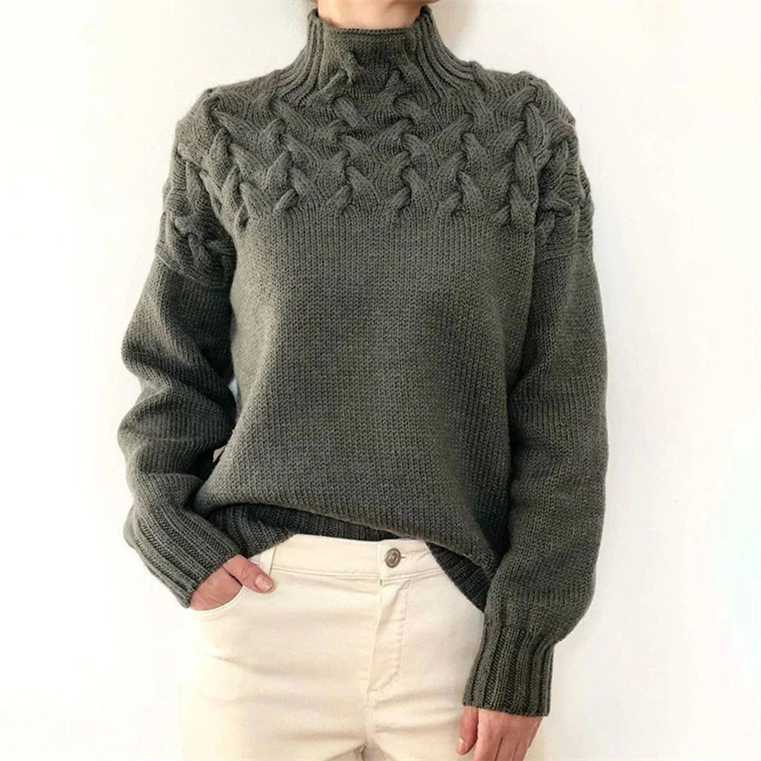 Dakota | Knitted Sweater with High Neck
