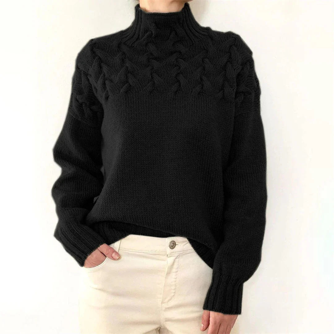 Dakota | Knitted Sweater with High Neck