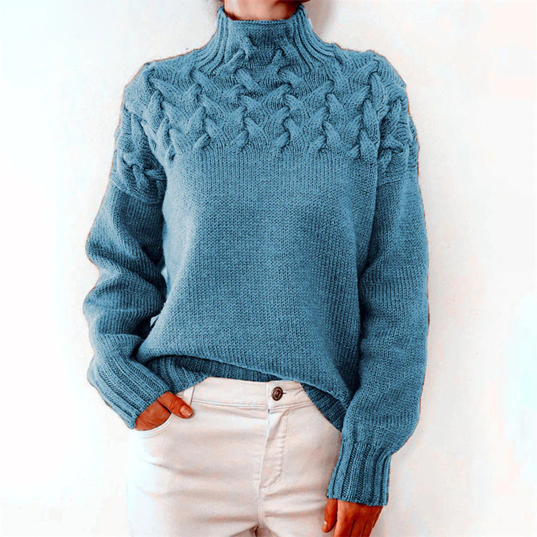 Dakota | Knitted Sweater with High Neck