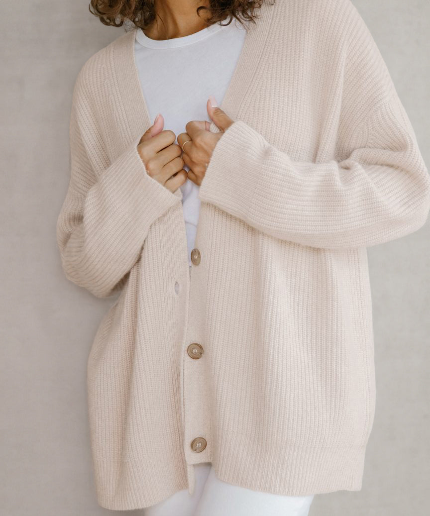 Maya | Women’s Loose Fit Winter Sweater with Buttons