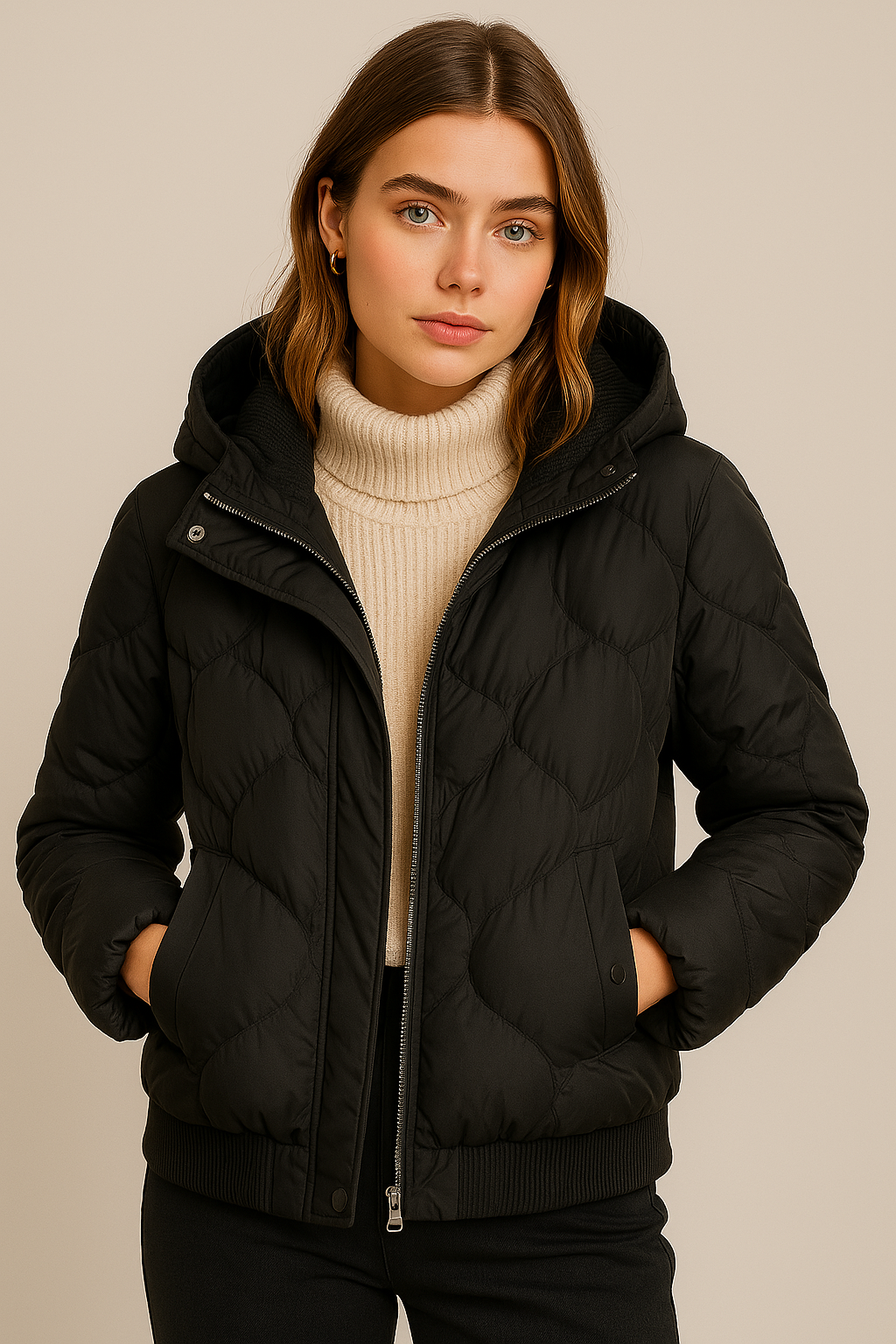 Arianna | Winter Women’s Puffer Jacket with Hood