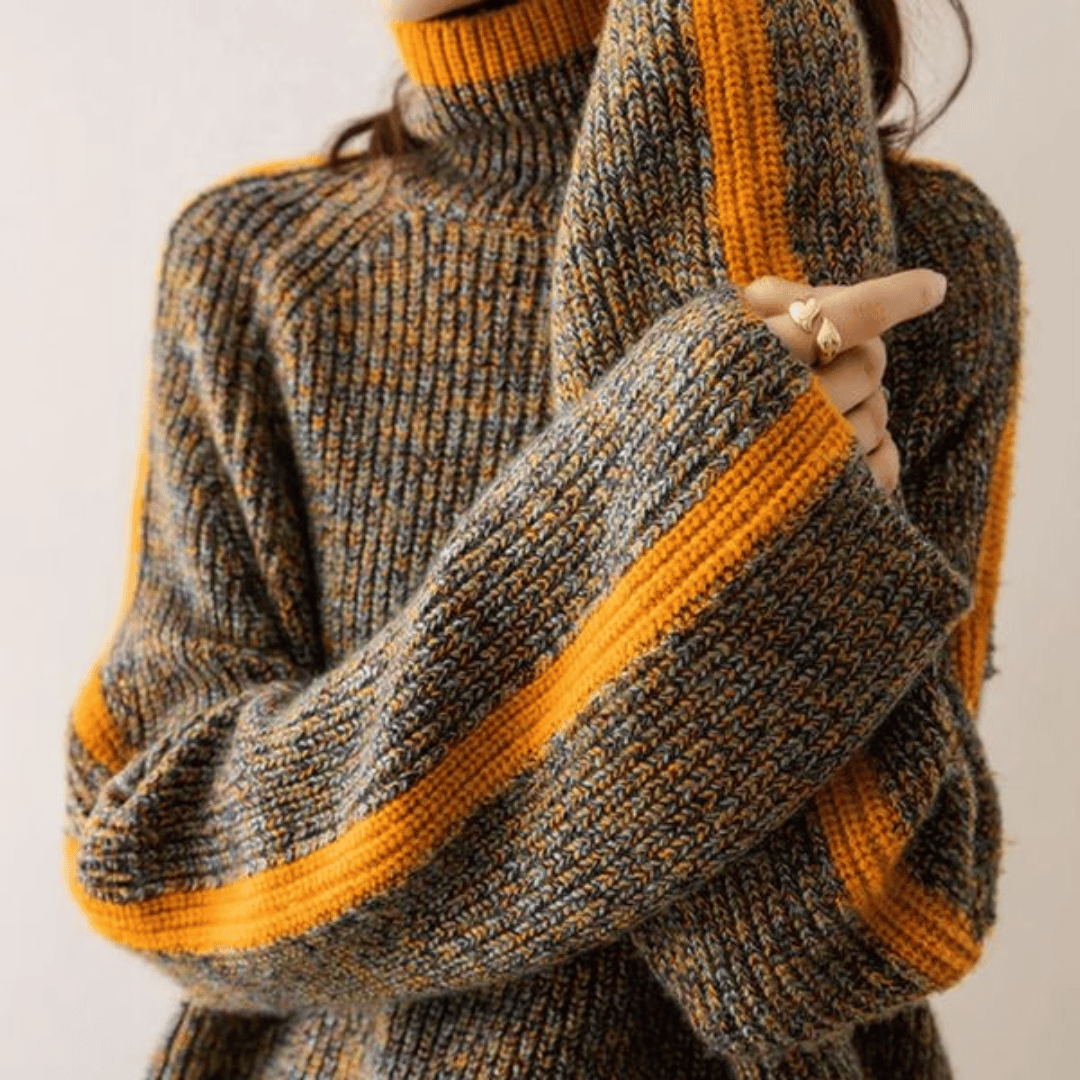 Jessica | Women’s Loose-Fit Winter Turtleneck Sweater