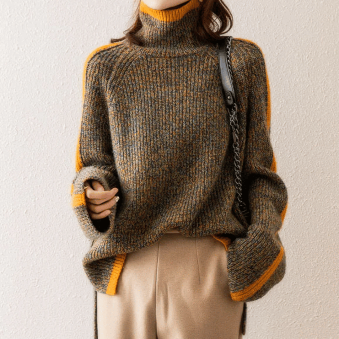 Jessica | Women’s Loose-Fit Winter Turtleneck Sweater