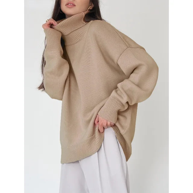 Casey | Women Winter Knitted Turtleneck Sweater