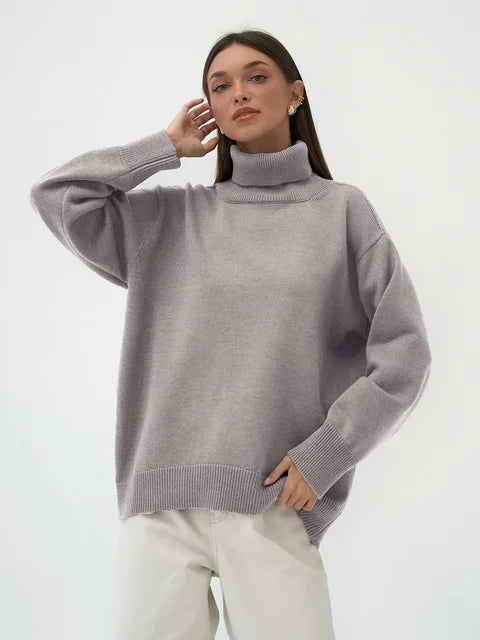 Casey | Women Winter Knitted Turtleneck Sweater