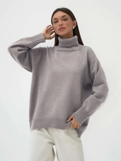 Casey | Women Winter Knitted Turtleneck Sweater