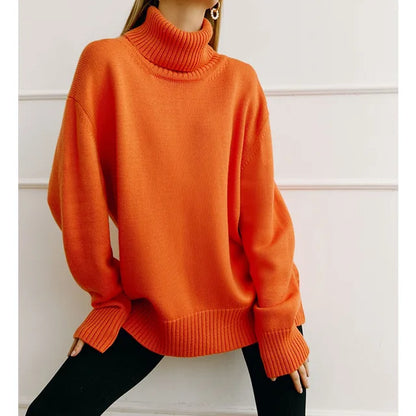 Casey | Women Winter Knitted Turtleneck Sweater