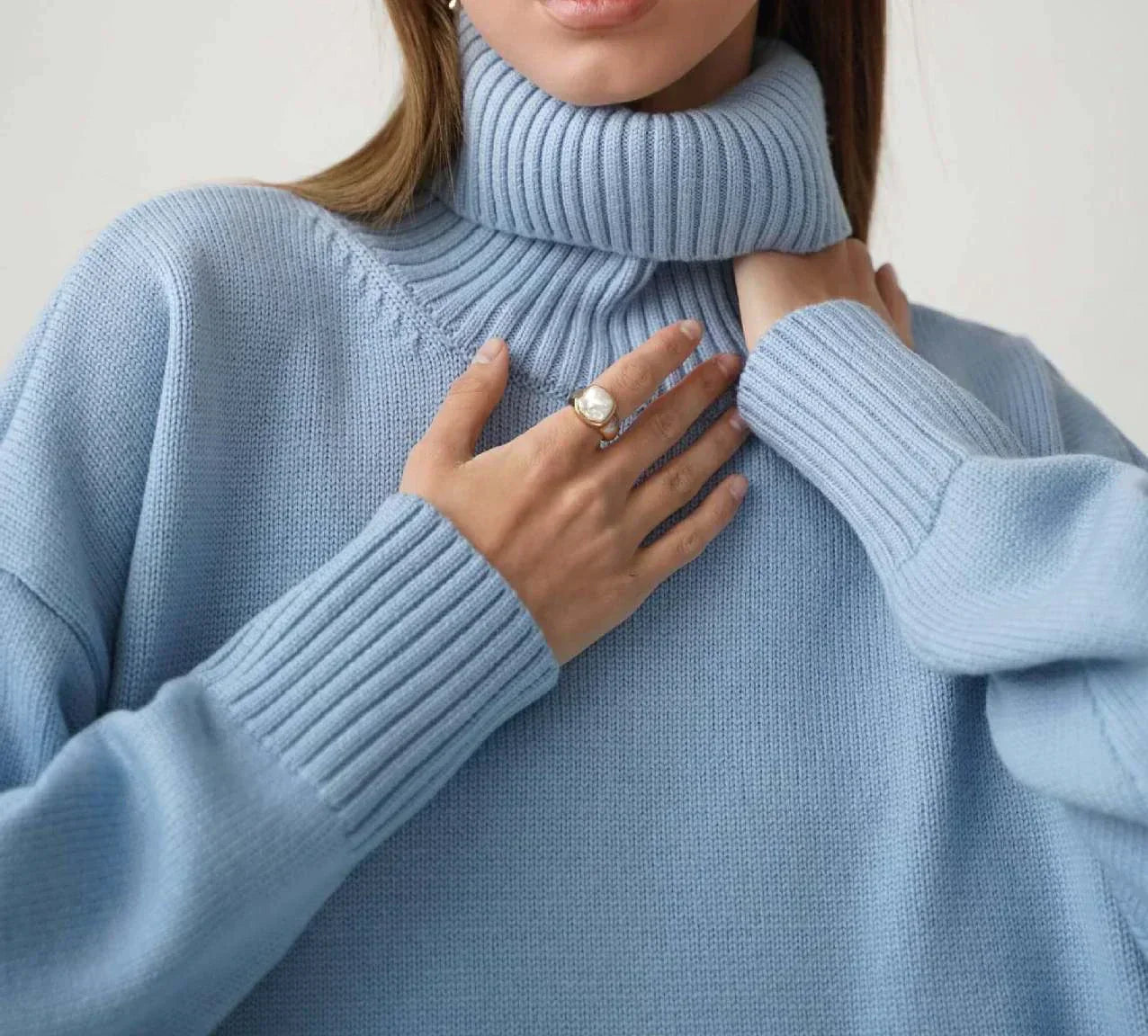 Casey | Women Winter Knitted Turtleneck Sweater