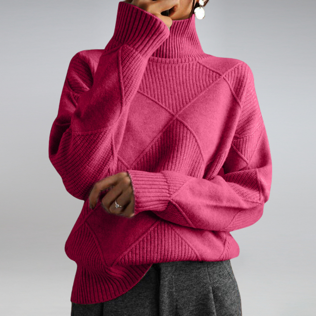 Kaitlyn | Women’s Loose-Fit Winter Sweater with Stretch
