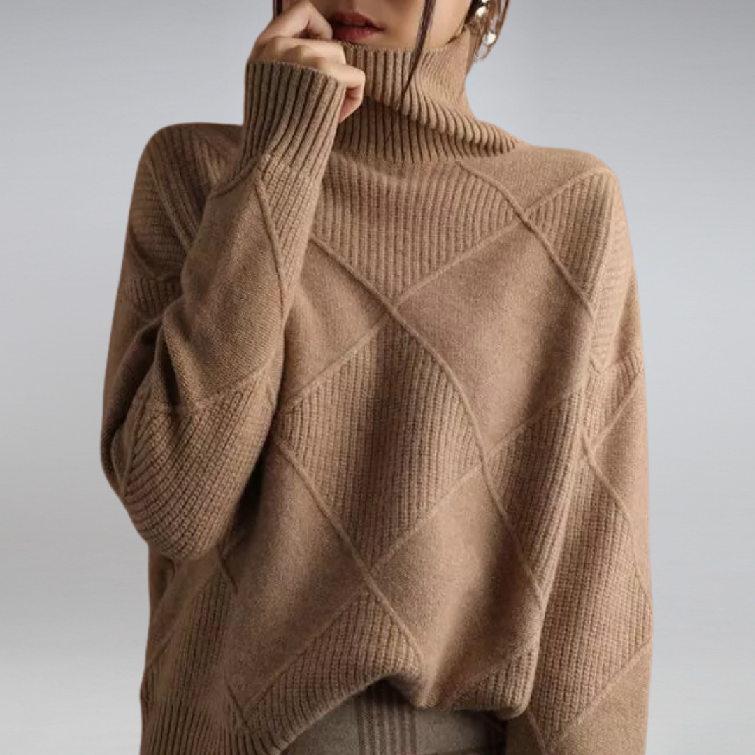 Kaitlyn | Women’s Loose-Fit Winter Sweater with Stretch