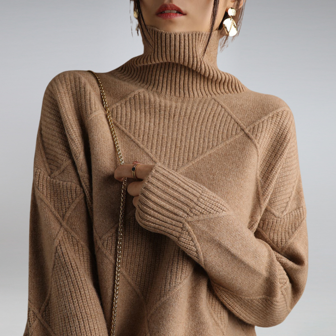 Kaitlyn | Women’s Loose-Fit Winter Sweater with Stretch