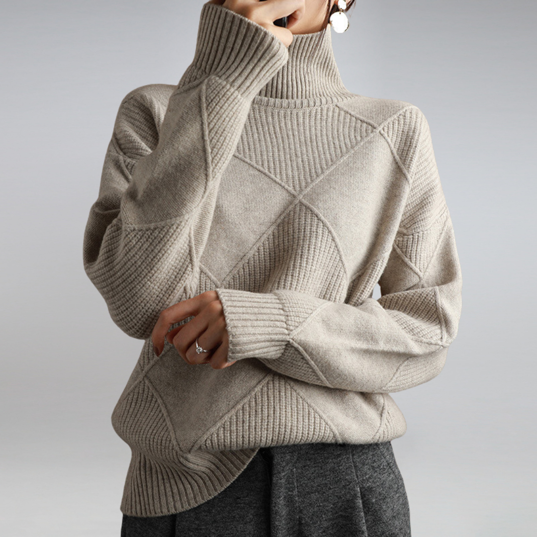 Kaitlyn | Women’s Loose-Fit Winter Sweater with Stretch