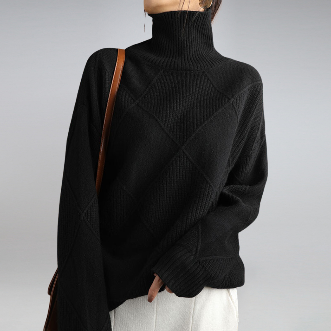 Kaitlyn | Women’s Loose-Fit Winter Sweater with Stretch
