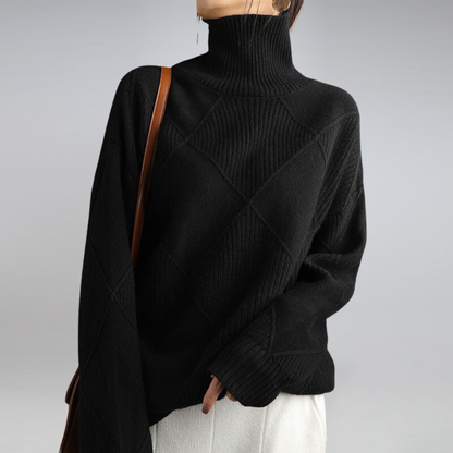 Kaitlyn | Women’s Loose-Fit Winter Sweater with Stretch