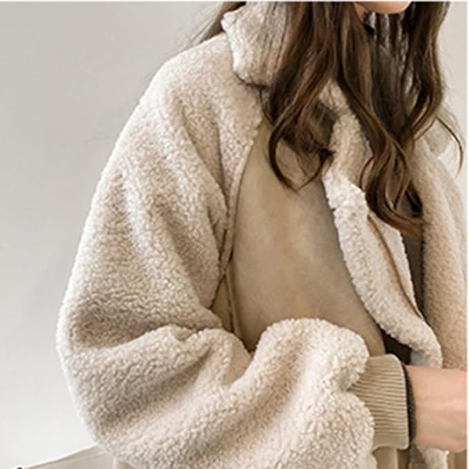 Erin | Women Sherpa Lined Winter Zip Up Coat
