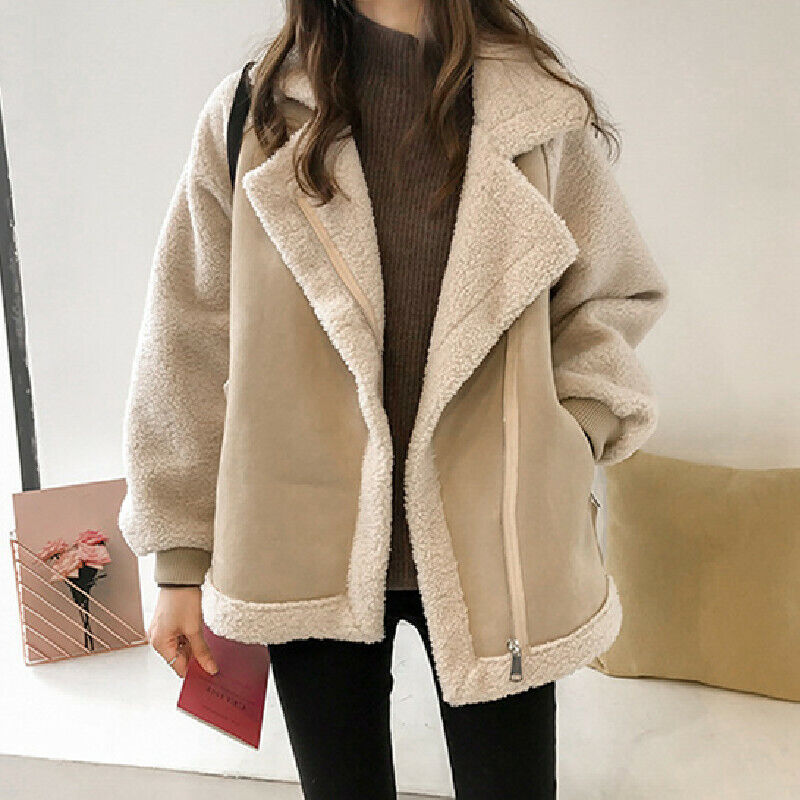 Erin | Women Sherpa Lined Winter Zip Up Coat