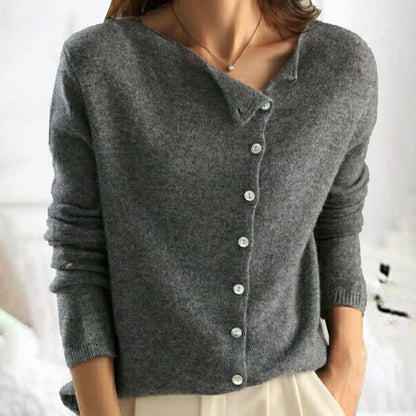 Clarissa | Women Winter Knitted Sweater with Button