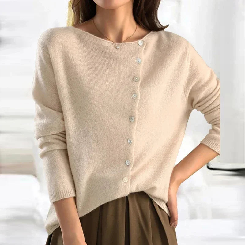 Clarissa | Women Winter Knitted Sweater with Button